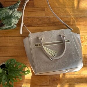 Kate Spade Dusty Pink / Cream Crossbody Tote / Purse